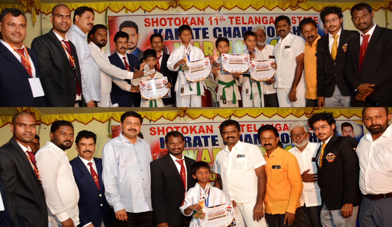 నల్లగొండలో ఘనంగా కరాటే పోటీలు  మాజీ మున్సిపల్ చైర్మన్ బుర్రి శ్రీనివాస్‌రెడ్డి